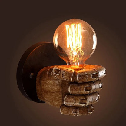 Nordic Resin Wall Lamp With Hand Shaped Sconce For Indoor Lighting And Artistic Home Decor 1