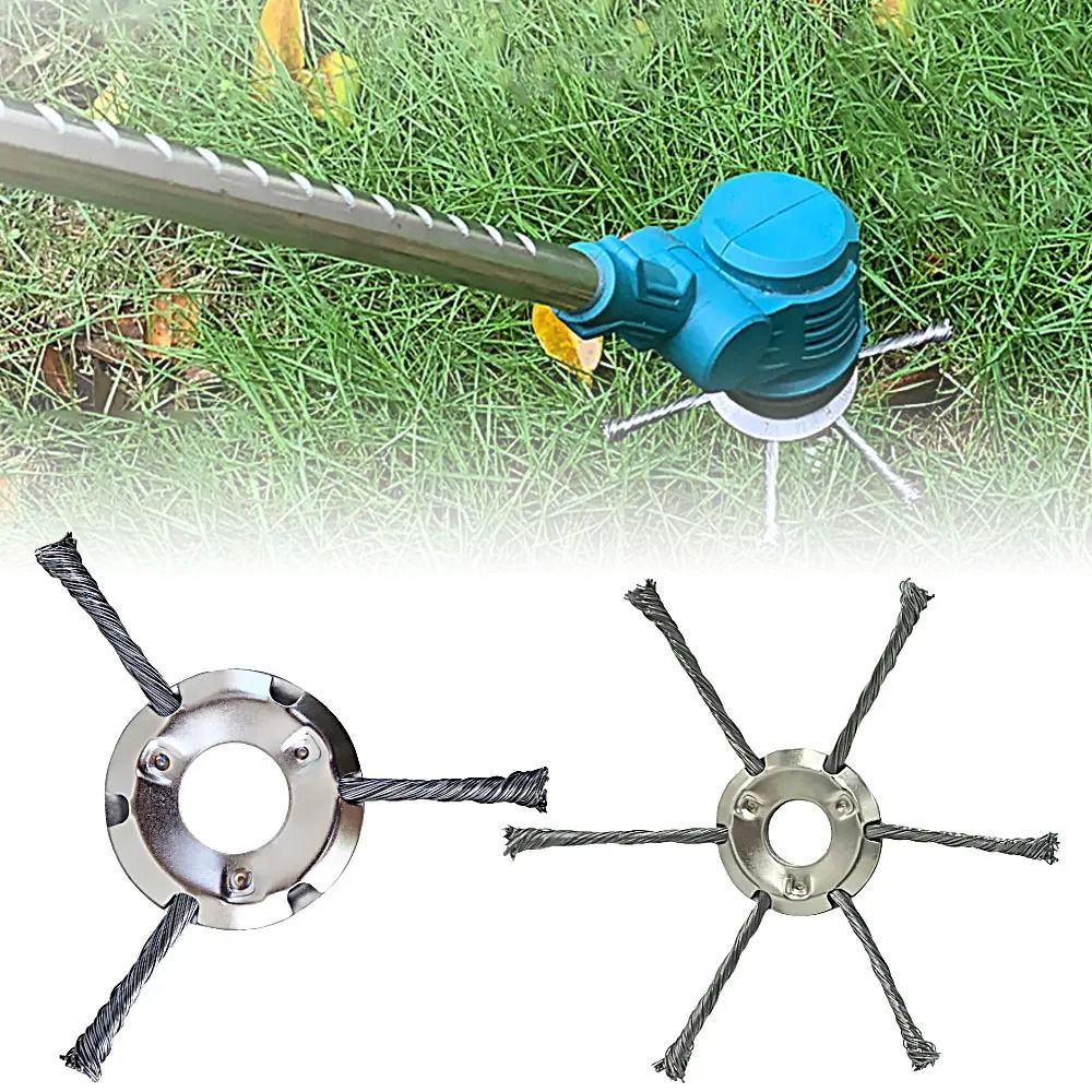 Steel Wire Weed Brush Trimmer Head For Lawnmower 2