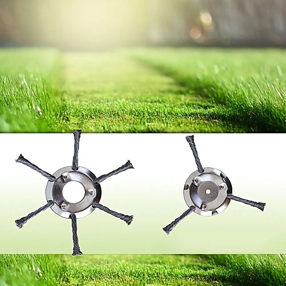 Steel Wire Weed Brush Trimmer Head For Lawnmower 3