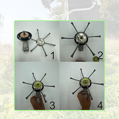 Steel Wire Weed Brush Trimmer Head For Lawnmower 5