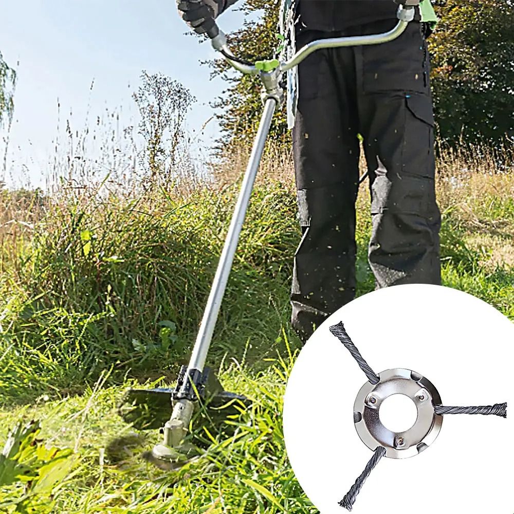 Steel Wire Weed Brush Trimmer Head For Lawnmower 6