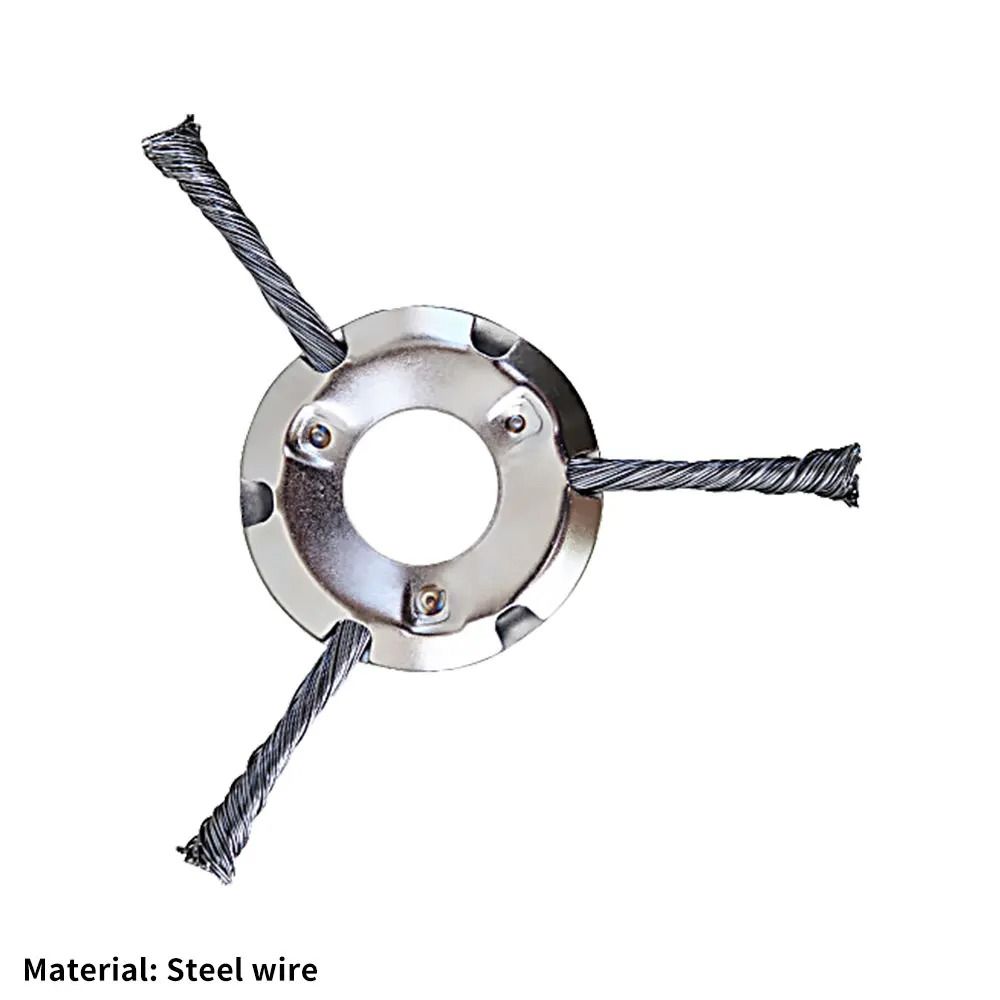 Steel Wire Weed Brush Trimmer Head For Lawnmower 7
