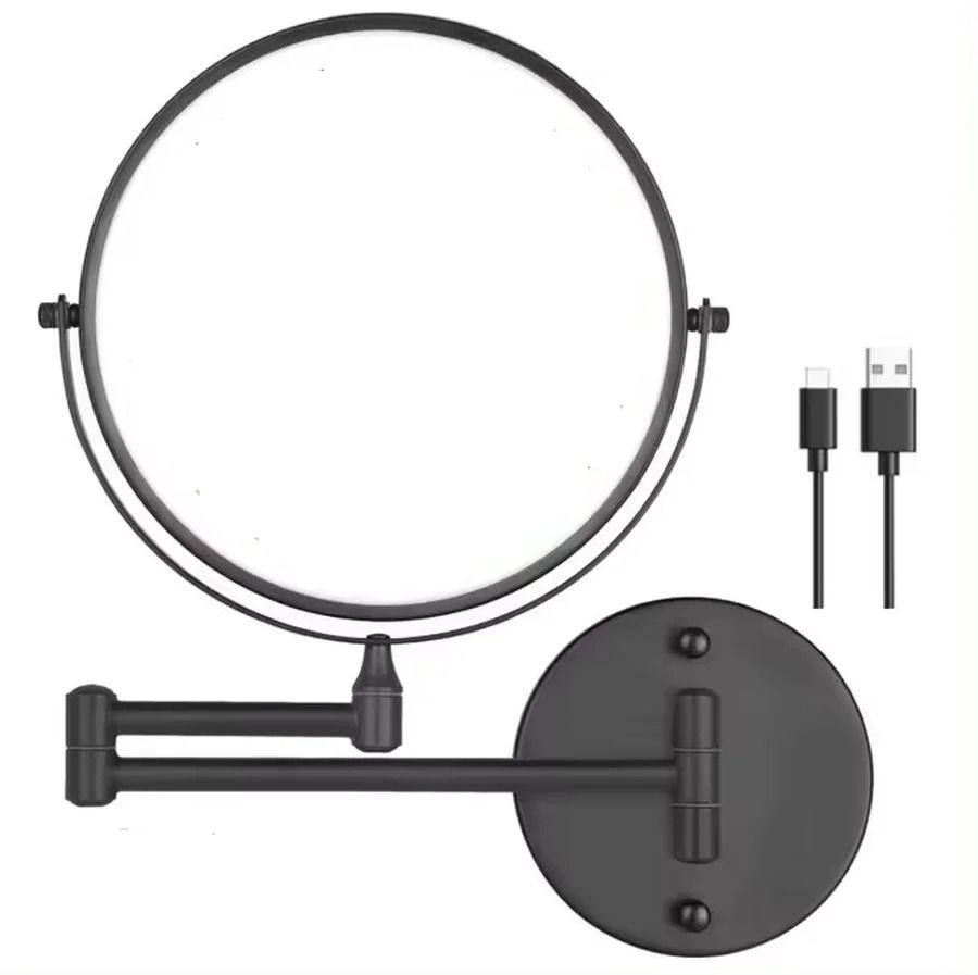 8 Inch Wall Mounted LED Makeup Mirror With USB Charging And 1X 10X Magnification For Bathroom Vanit 6