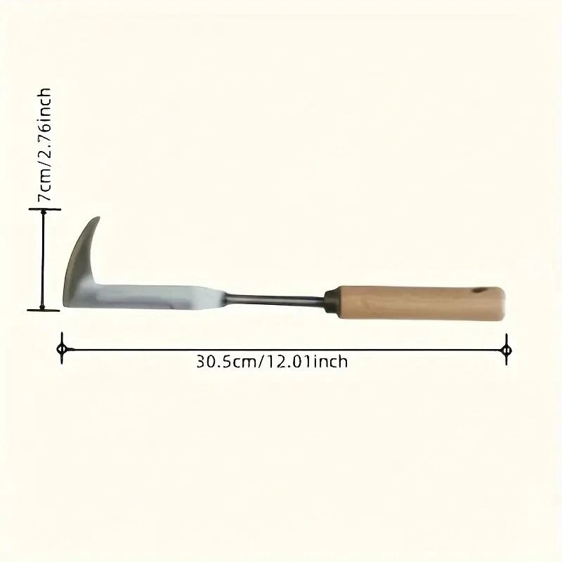 Heavy Duty Carbon Steel Weeding Shovel With Ergonomic Grip 2