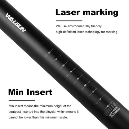 WG23A Suspension Seatpost For Mountain Bikes With Shock Absorbing Design In Multiple Tube Sizes 1