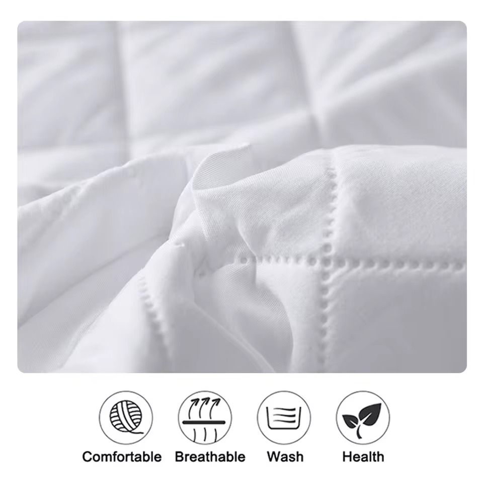 Waterproof Mattress Protector Fitted Sheet Cover For Single Double Beds In Multiple Sizes 1