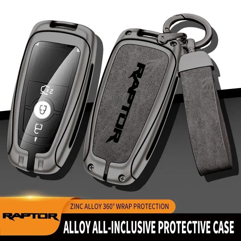 Zinc Alloy Car Key Case Cover for Ford F150 Raptor Remote Control Protection