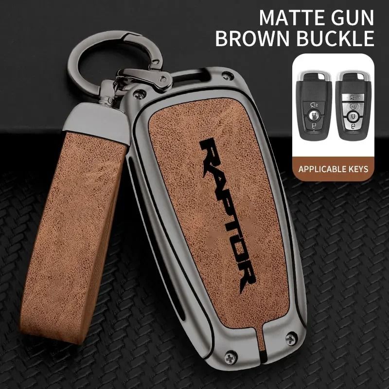 Zinc Alloy Car Key Case Cover For Ford F150 Raptor Remote Control Protection 9