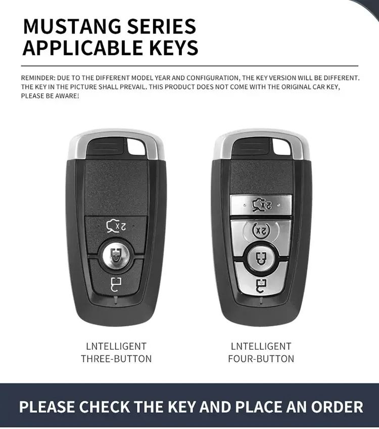 Zinc Alloy Car Key Case Cover For Ford F150 Raptor Remote Control Protection 5