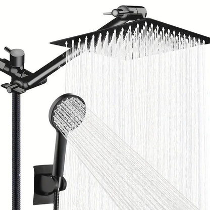 Stainless Steel Pressurized Shower Set With Concealed Mount And Extended Lever Arm 6