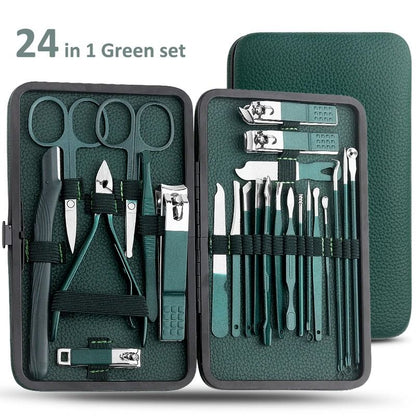 Portable Nail Clipper and Pedicure Scissors Set