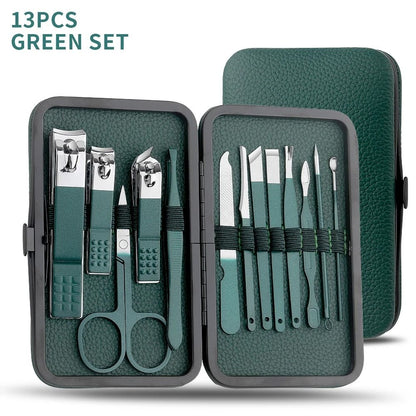 Portable Nail Clipper And Pedicure Scissors Set 7
