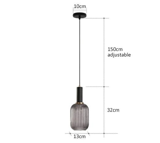 Retro Glass Pendant Lights For Dining Room Bedroom Kitchen Or Loft With LED E27 Bulb Support 9