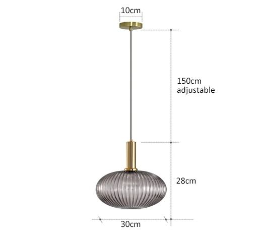 Retro Glass Pendant Lights For Dining Room Bedroom Kitchen Or Loft With LED E27 Bulb Support 20