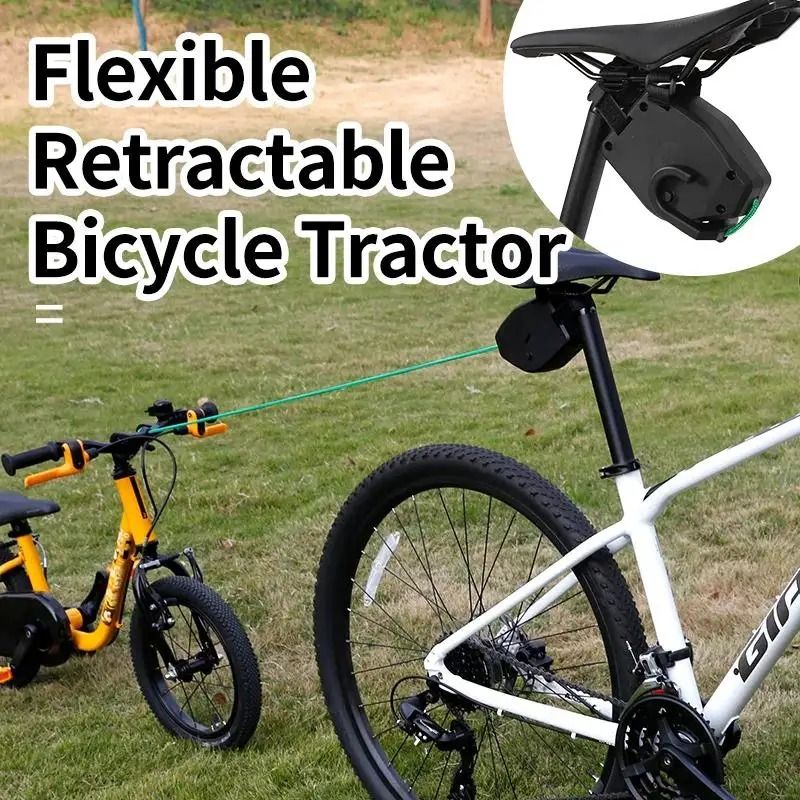 Bicycle Tow Rope for Parent Child Cycling with Strong Elastic Pull Cord for Road and Mountain Bikes