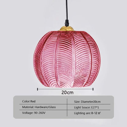 Nordic Glass Pendant Light With Green Leaf Pattern For Living Room Dining Room Bedroom Or Study 13