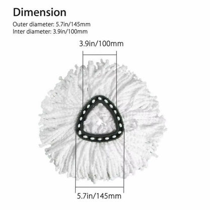 2in1 Microfiber Spin Mop Refill  Easy Wring Replacement Head For Deep Cleaning Floors 5