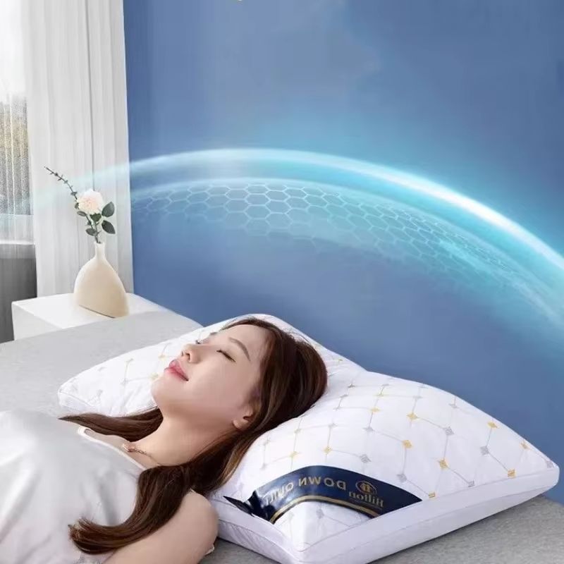 Soft Polyester Pillow Insert  Durable HotelQuality Bedding For Home  Dorm Use 4