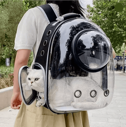 Portable Transparent Pet Backpack Space Capsule Carrier for Cats Dogs