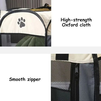Foldable Pet Playpen  Portable Octagon Kennel For Dogs Cats  Small Animals 2