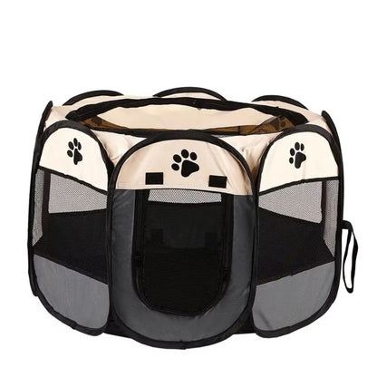 Foldable Pet Playpen  Portable Octagon Kennel For Dogs Cats  Small Animals 5