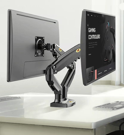 Dual Arm Monitor Mount With Gas Spring For Monitor And Laptop Stand 1
