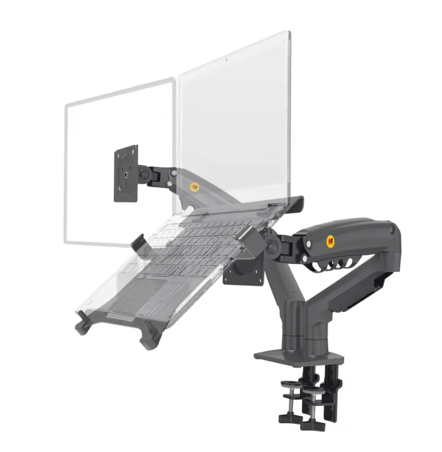 Dual Arm Monitor Mount With Gas Spring For Monitor And Laptop Stand 3