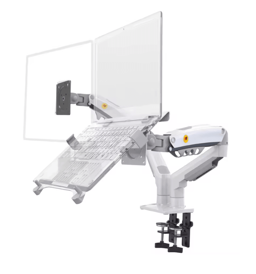 Dual Arm Monitor Mount With Gas Spring For Monitor And Laptop Stand 4