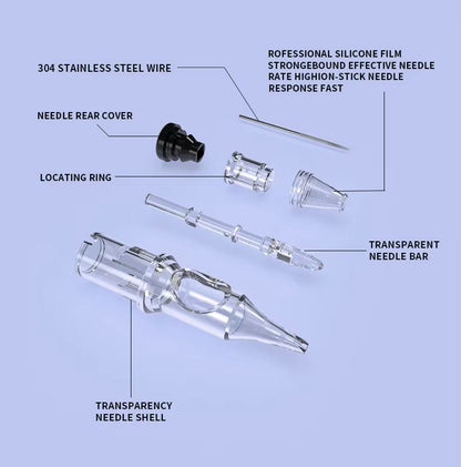 Wireless Tattoo Kit Rotary Machine With Cartridge Needles  Complete Permanent Makeup Tattoo Set 5