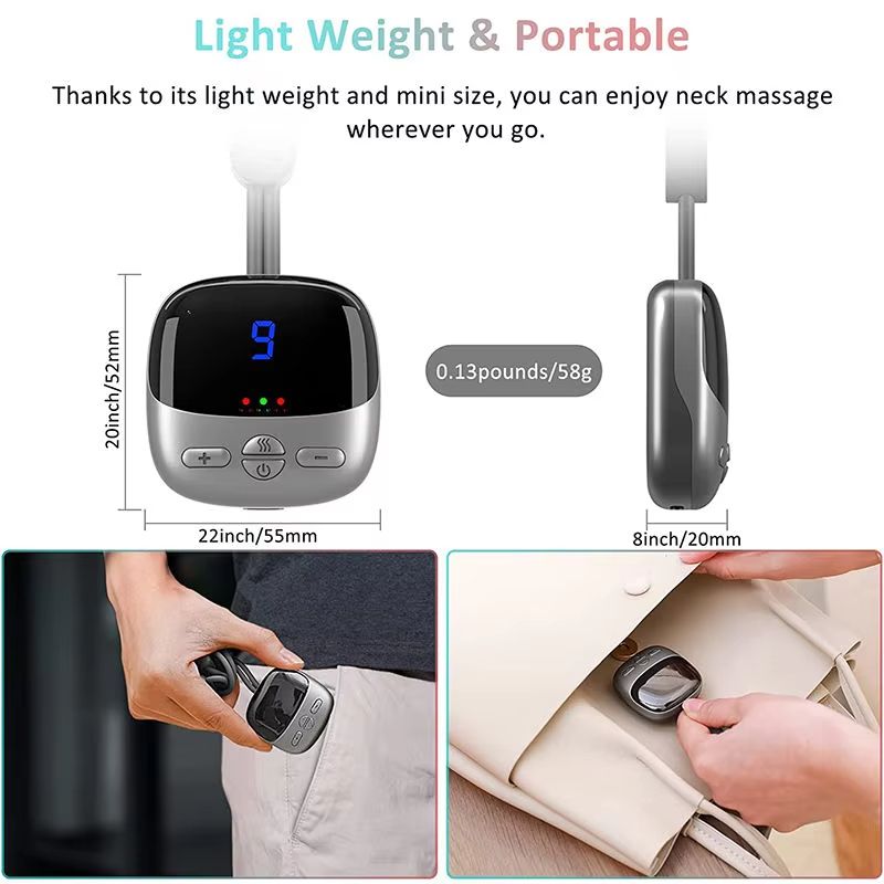 Mini Smart Neck Massager  Portable Heated Cervical Spine Relaxation Device 5