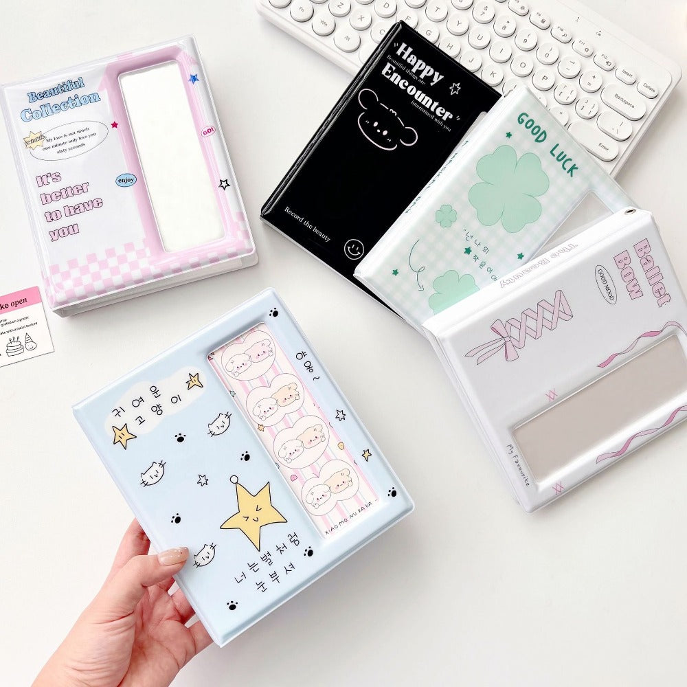 60 Pockets Photo Album, Large Capacity PVC Photo Holder for Photocards, ID Cards & Instant Film, Durable Photocard Col
