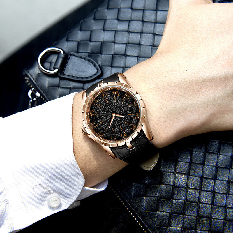Medieval Style Men Waterproof Quartz Watch, Twelve Knight Design, Classic Gift for Him, Luxury Retro Timepiece