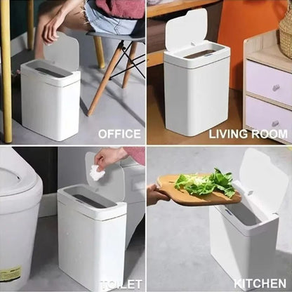 15L Motion Sensor Trash Can With Automatic Lid And Waterproof Design For Kitchen Or Bathroom 5