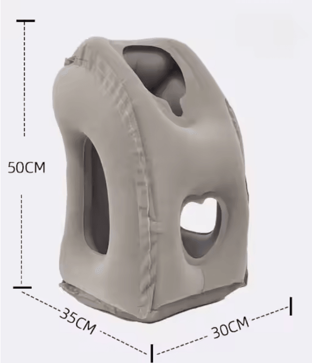 Inflatable Chin Support Travel Pillow Air Cushion For Neck And Headrest 6