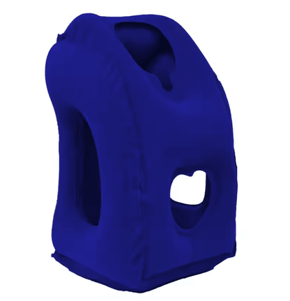 Inflatable Chin Support Travel Pillow Air Cushion For Neck And Headrest 7