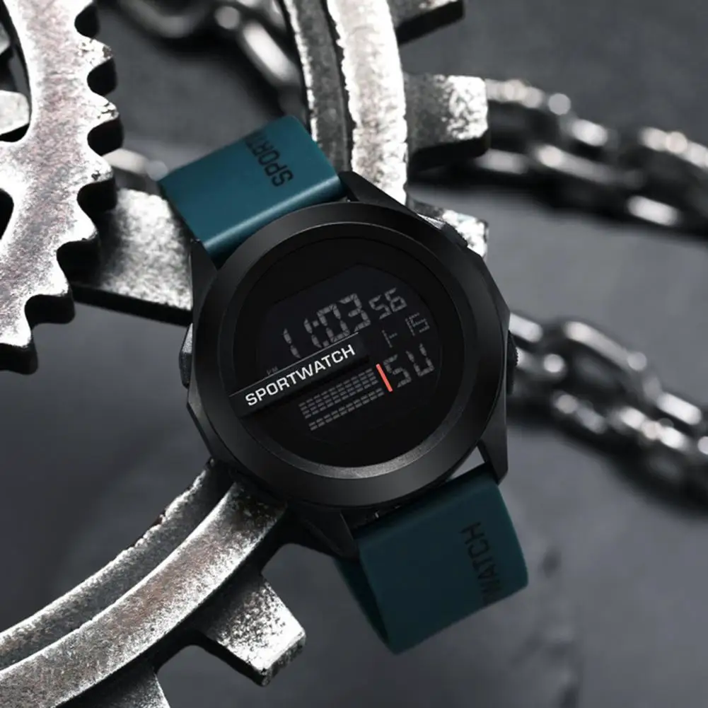 Waterproof Fitness Sports Watch for Men, LED Digital Display, Multifunction Alarm Clock Electronic Watch