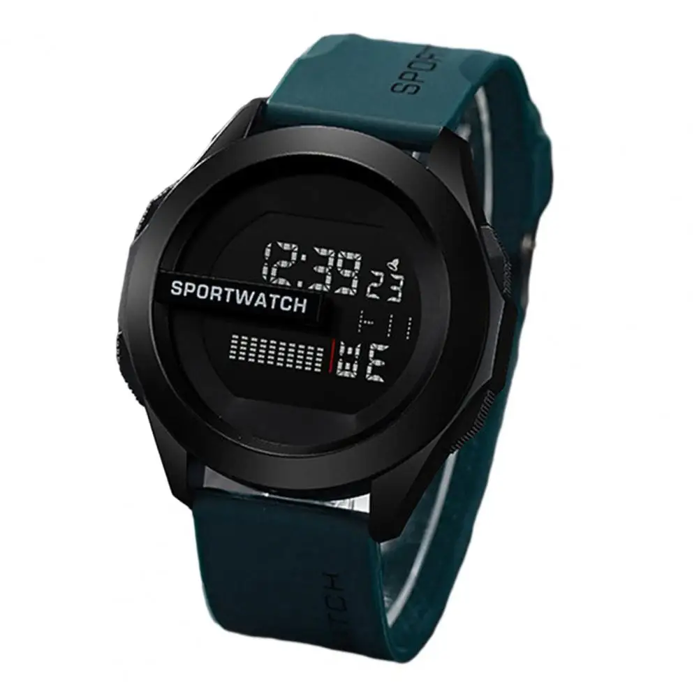 Waterproof Fitness Sports Watch for Men, LED Digital Display, Multifunction Alarm Clock Electronic Watch