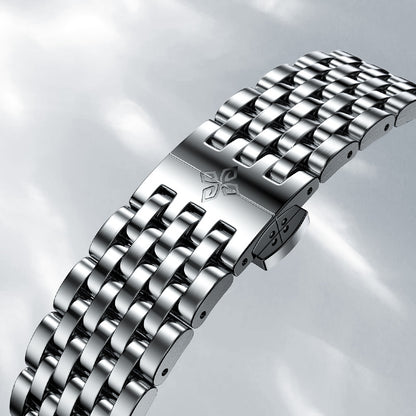 Automatic Mechanical AGELOCER Budapest Watch For Men Steel Strap Dress Watch Big Calendar Elegant B 4