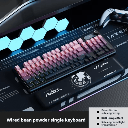 EWEADN GS75 RGB Gaming Keyboard With Knob And Side Printed Gradient Keycaps 4
