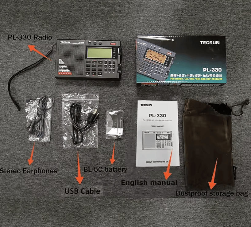 Tecsun PL330 Portable Shortwave Radio Receiver DSP With SSB 2