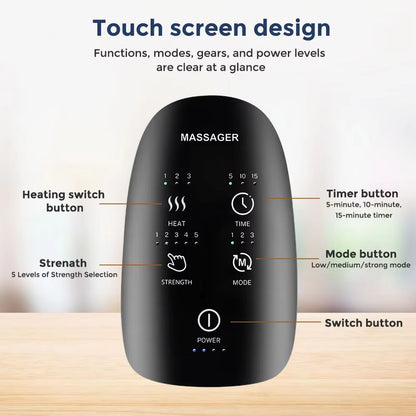 ThermaPalm Airbag Hand Massager  Deep Kneading  Heated Palm Compression 4