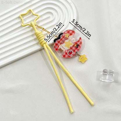 Acrylic Kpop Idol Photocard Holder Photo Card Protector Cover with Keychain, Cartoon Apple Shaped Mini Album for Bag