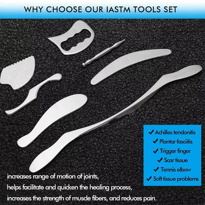 Professional Stainless Steel Gua Sha Set MultiShape Muscle Scraper Tools For Full Body Relief 1