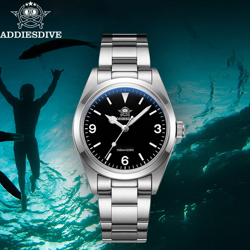 Men Luxury Stainless Steel Quartz Watch, Sapphire Glass, Luminous Dial, 100m Waterproof Reloj Hombre by Top Brand