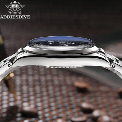 Men Luxury Stainless Steel Quartz Watch, Sapphire Glass, Luminous Dial, 100m Waterproof Reloj Hombre by Top Brand