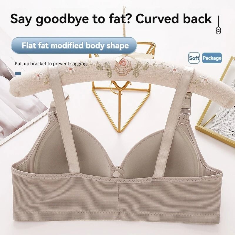 Front Buckle Push Up Bra For Women Comfortable Adjustable Thin Cup 1
