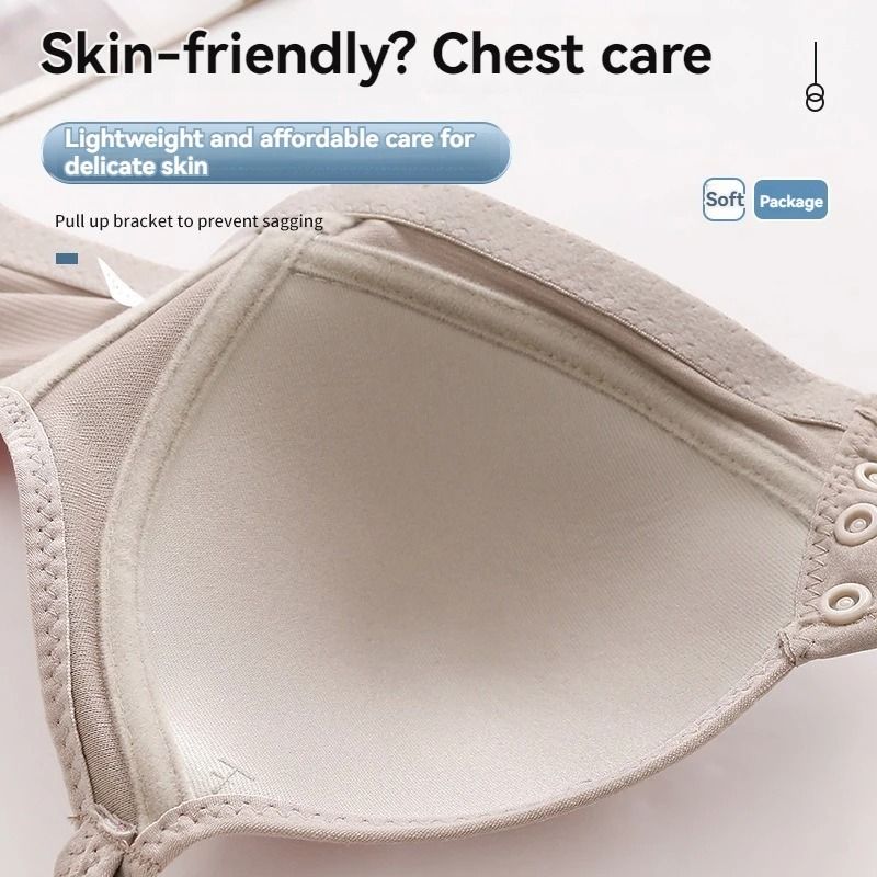 Front Buckle Push Up Bra For Women Comfortable Adjustable Thin Cup 3