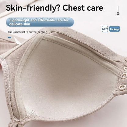 Front Buckle Push Up Bra For Women Comfortable Adjustable Thin Cup 3