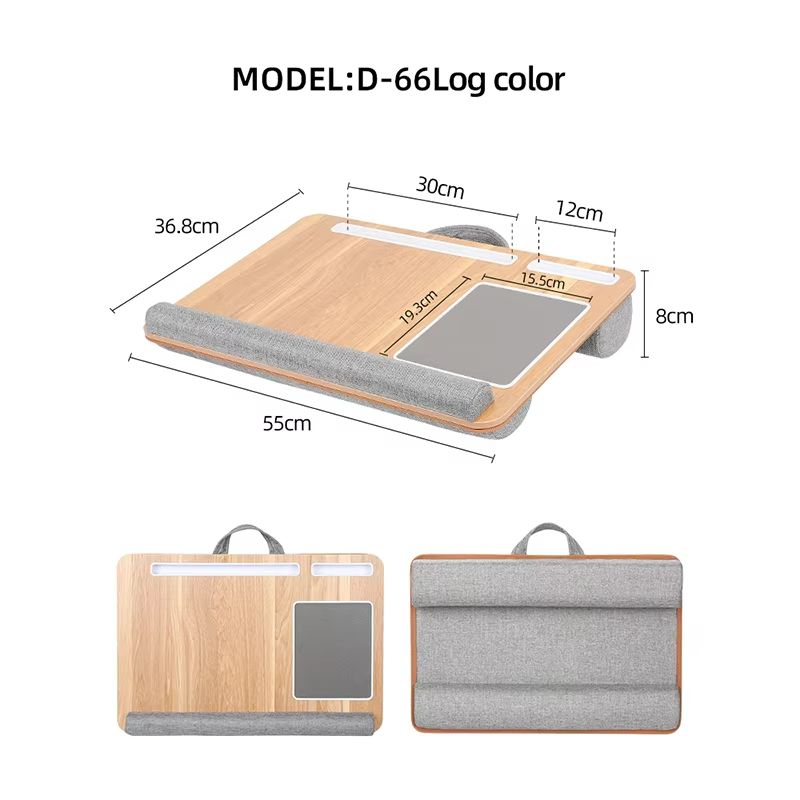HomeEase SofaBed Laptop Desk With Embedded Mouse Pad  Antislip Double Groove Bar 8