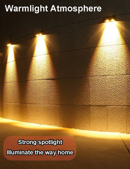 Solar Wall Light Outdoor Porch Lights Waterproof LED Automatic Lighting For Garden Yard Balcony Fen 4